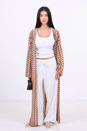 Summer Wave Kimono - Red