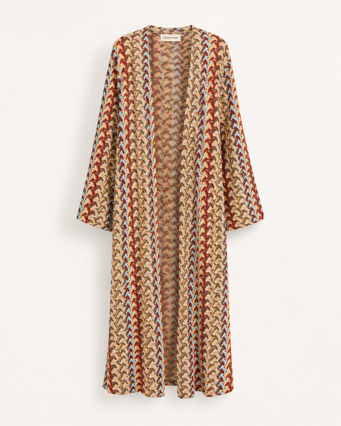 Summer Wave Kimono - Red