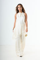 Silky pants - Cream